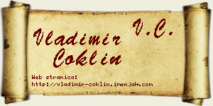 Vladimir Coklin vizit kartica